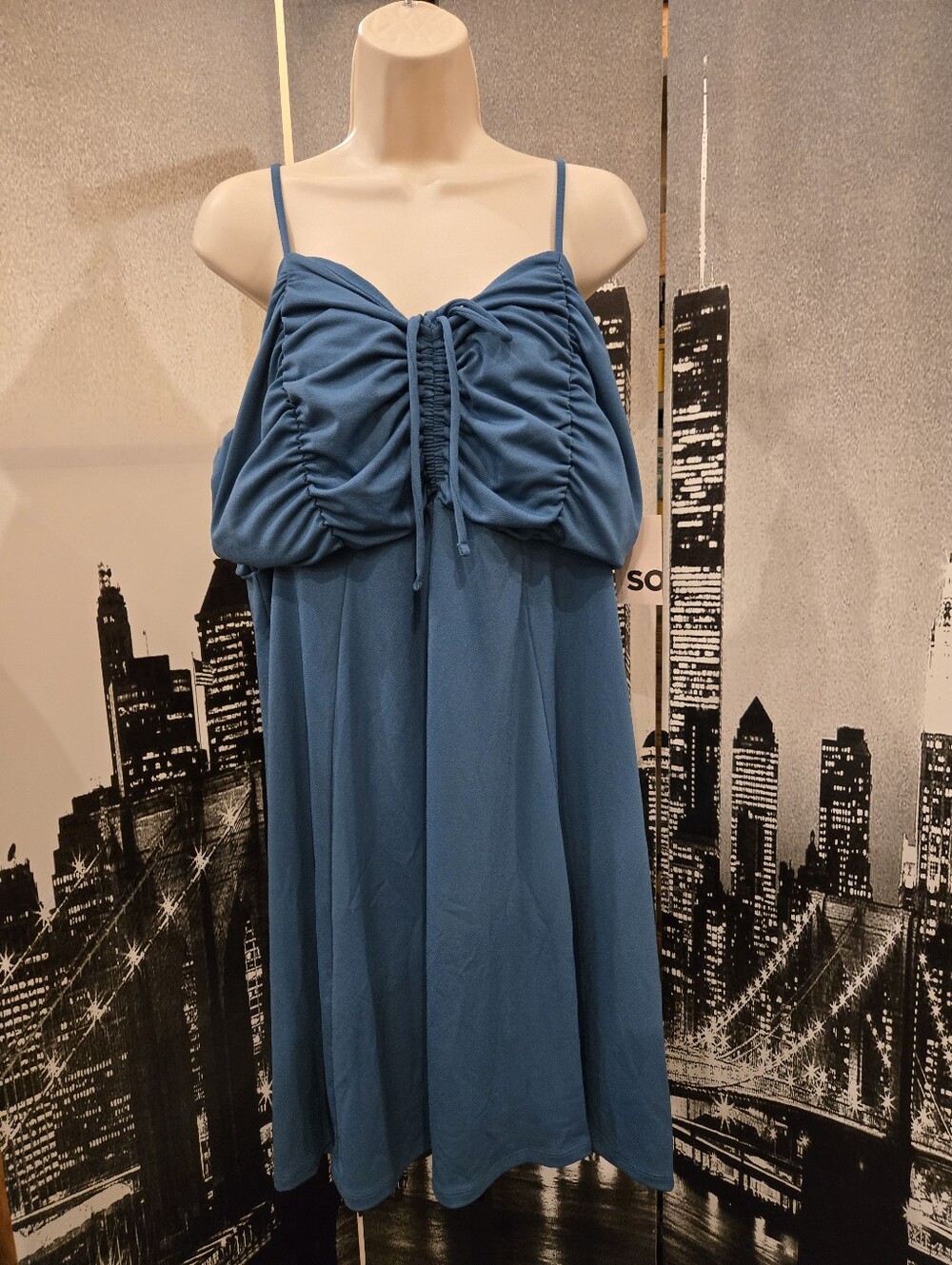 New With Tags SO Size Juniors 2X Blue Dress